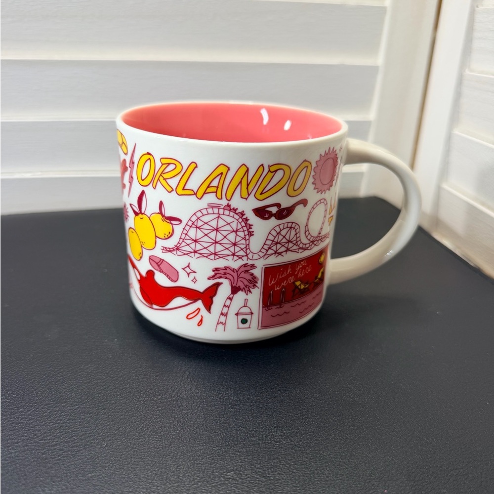 Starbucks “Been There Series” Orlando Mug with Pink Interior